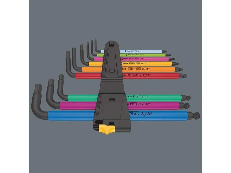 Wera Winkelschlüssel-Set 950/9 Hex-Plus Multicolour Imperial 2 Wera Winkelschlüssel-Set 950/9 Hex-Plus Multicolour Imperial 2