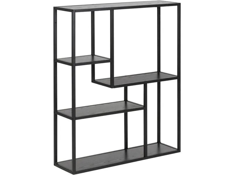 AC Design Wandregal Seaford 75 x 20 x 91 cm, Schwarz AC Design Wandregal Seaford 75 x 20 x 91 cm, Schwarz