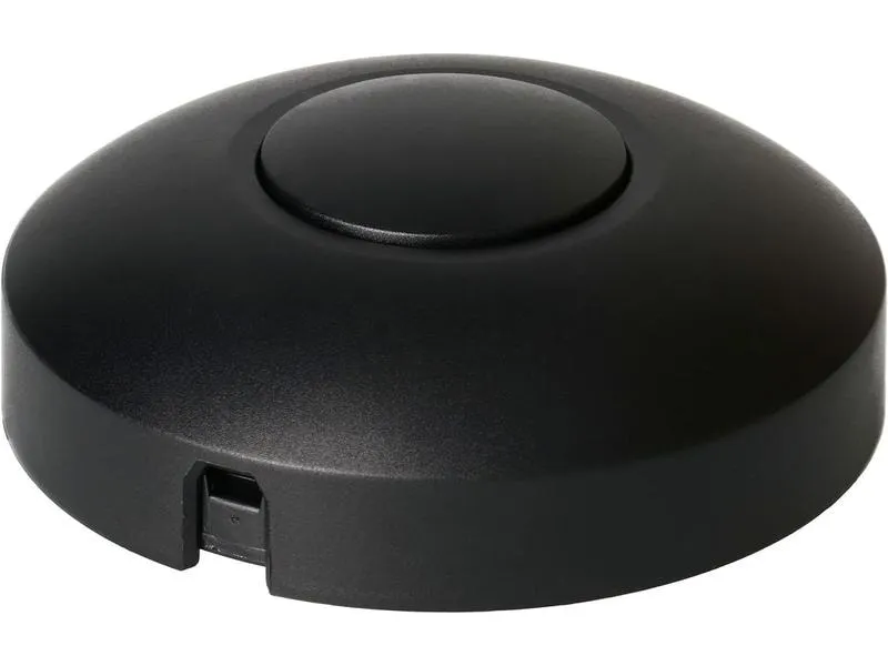 Max Hauri Universal-Fussdimmer Phasenabschnitt 100W, Schwarz