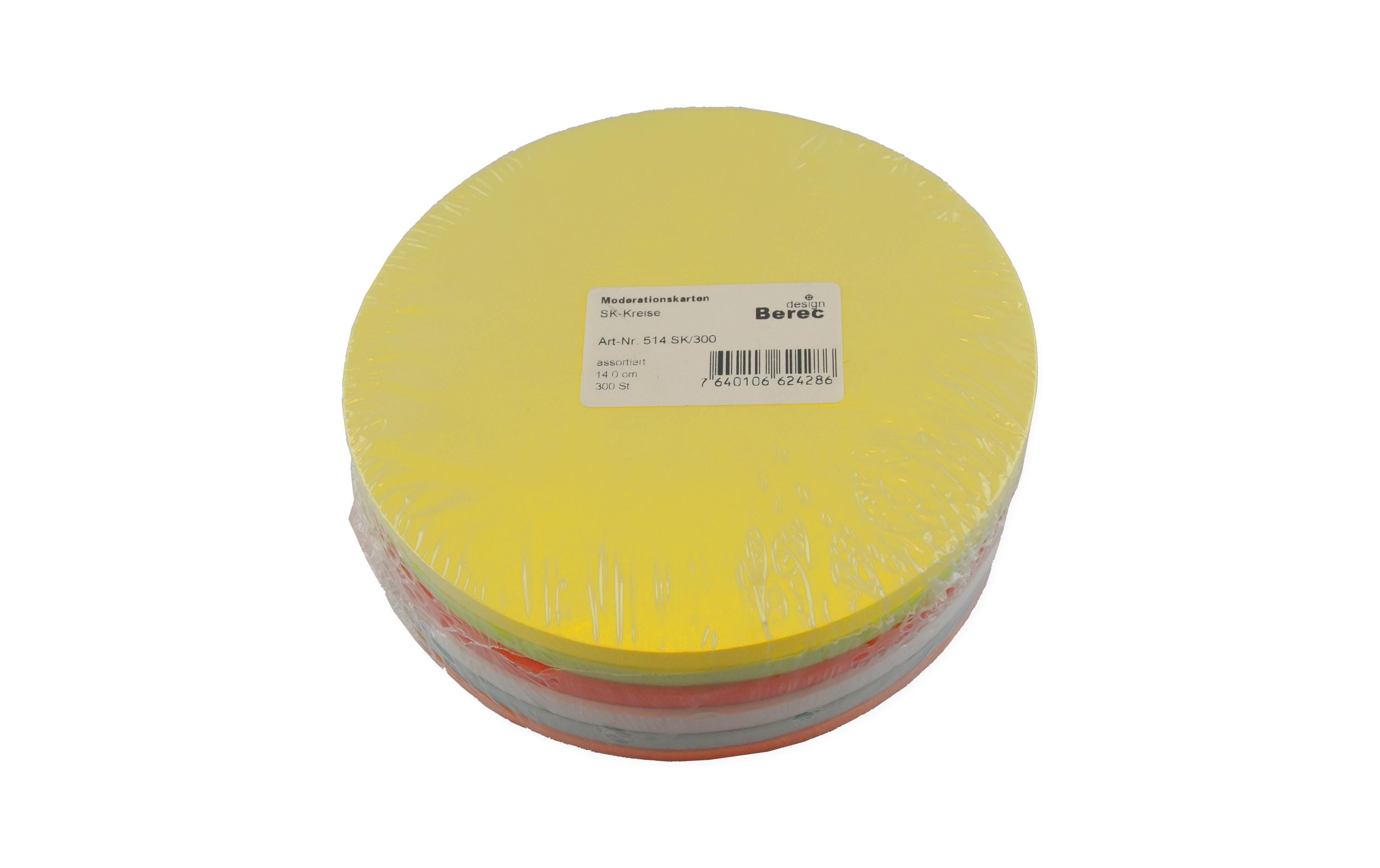 Berec Moderationskarten Ø 13.5 cm, 300 Stück Berec Moderationskarten Ø 13.5 cm, 300 Stück