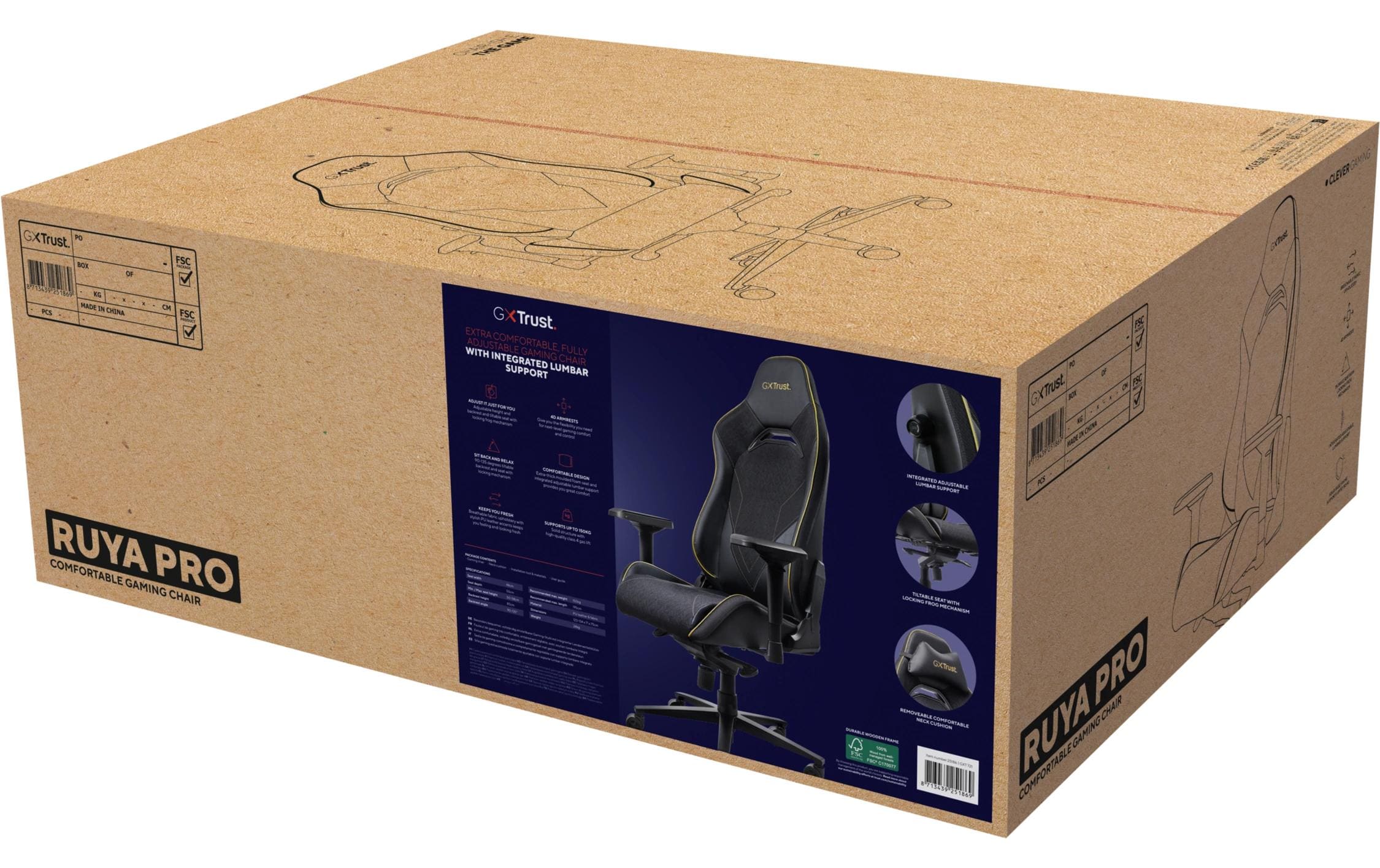 Trust Gaming Tisch GXT 721 Ruya Pro