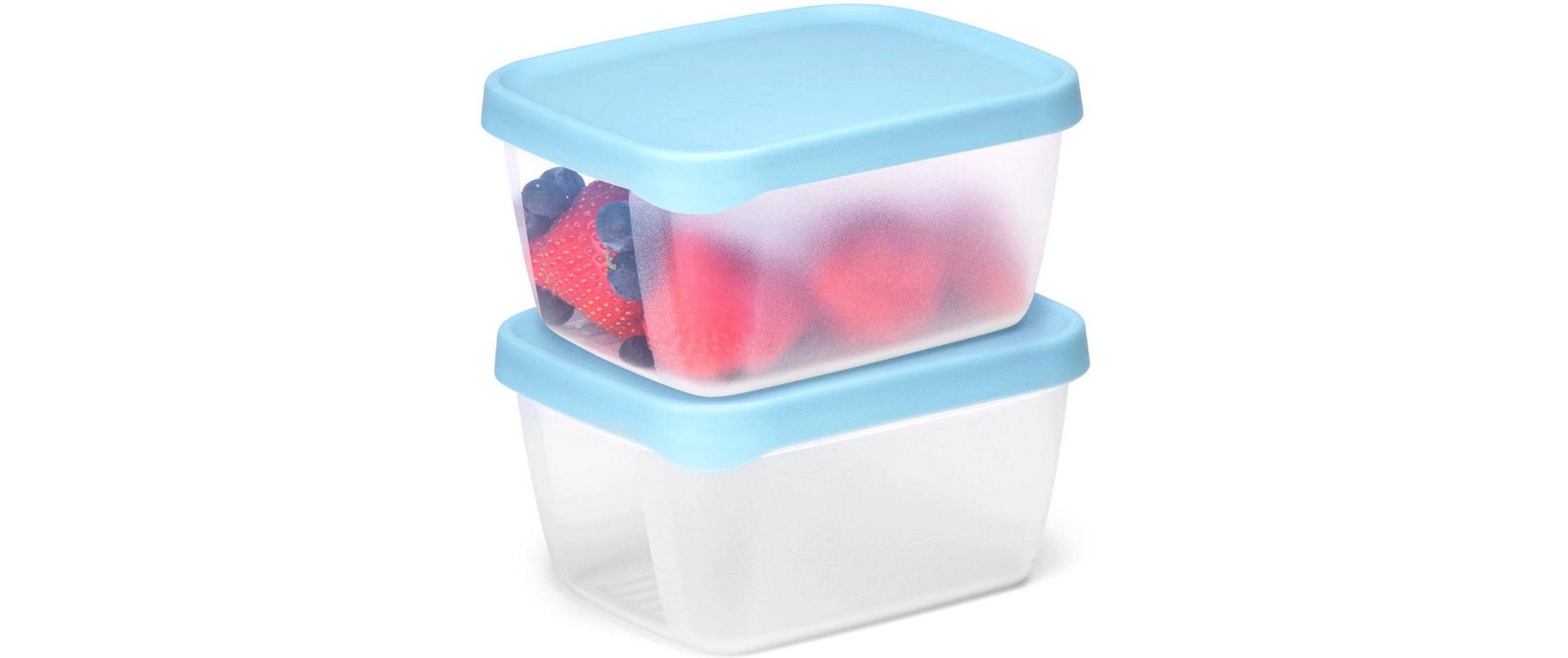 alpina Vorratsdosen Set 3-teilig 0.9 l, Blau/Transparent