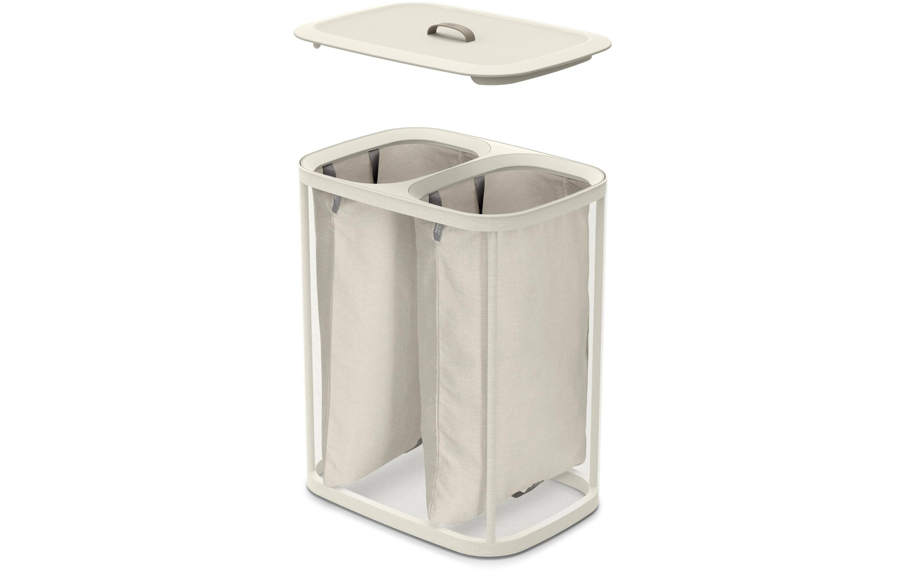 Joseph Joseph Wäschesammler Tota 90 L, 2x 45 L, Ecru