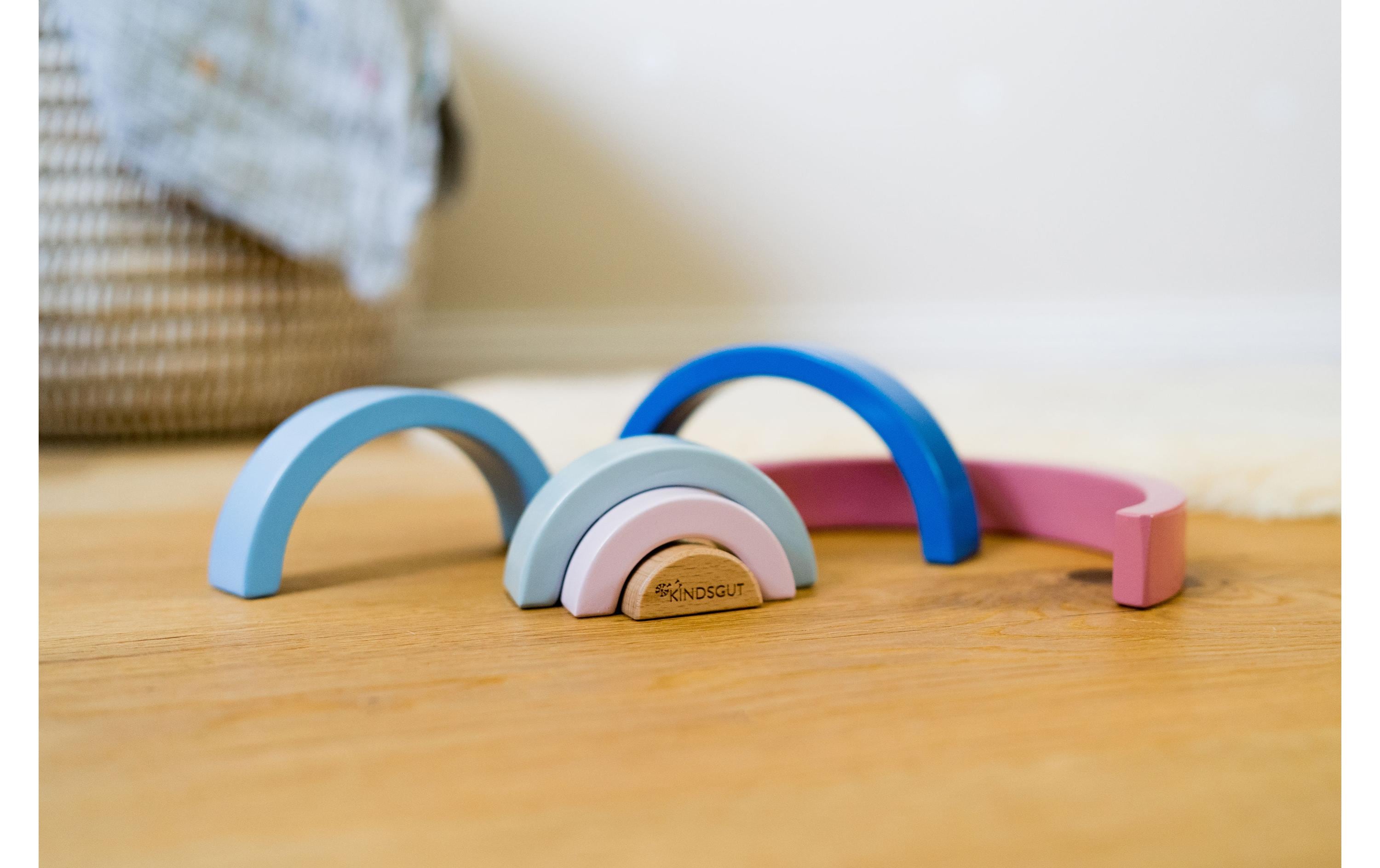 Kindsgut Stapelspielzeug Holz-Regenbogen