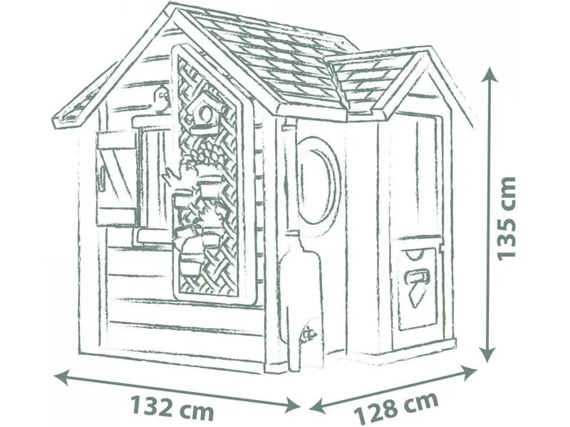 Smoby Spielhaus Life Garten