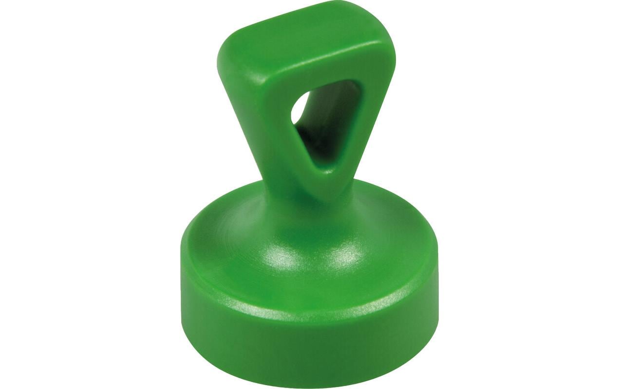 Berec Haftmagnet mit Öse, Ø 17 mm 2 Stück, Grün