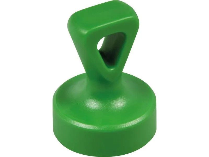 Berec Haftmagnet mit Öse, Ø 17 mm 2 Stück, Grün