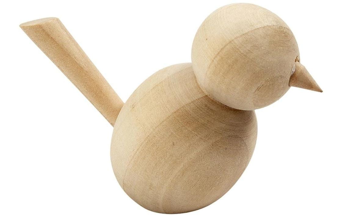 Creativ Company Mini-Figur Vogel 1 Stück, Braun