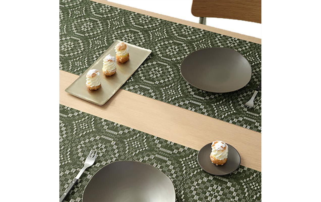 Chilewich Tischläufer Overshot Thymian, 36 x 183 cm