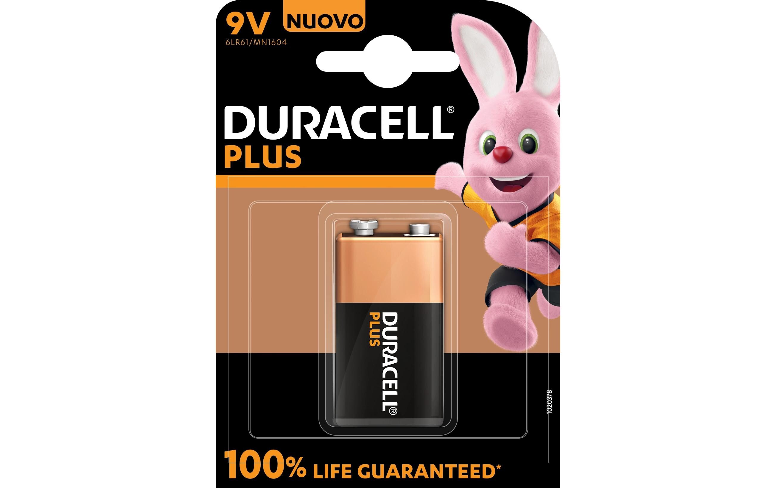 Duracell Batterie 9V Plus Power 1 Stück Duracell Batterie 9V Plus Power 1 Stück