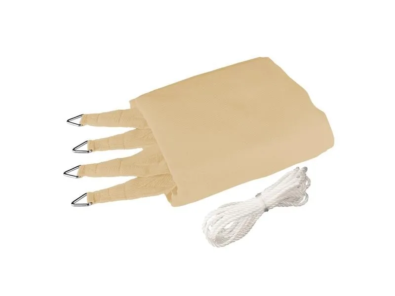 Windhager Sonnensegel Capri, 5 m, Eckig, Champagner Windhager Sonnensegel Capri, 5 m, Eckig, Champagner