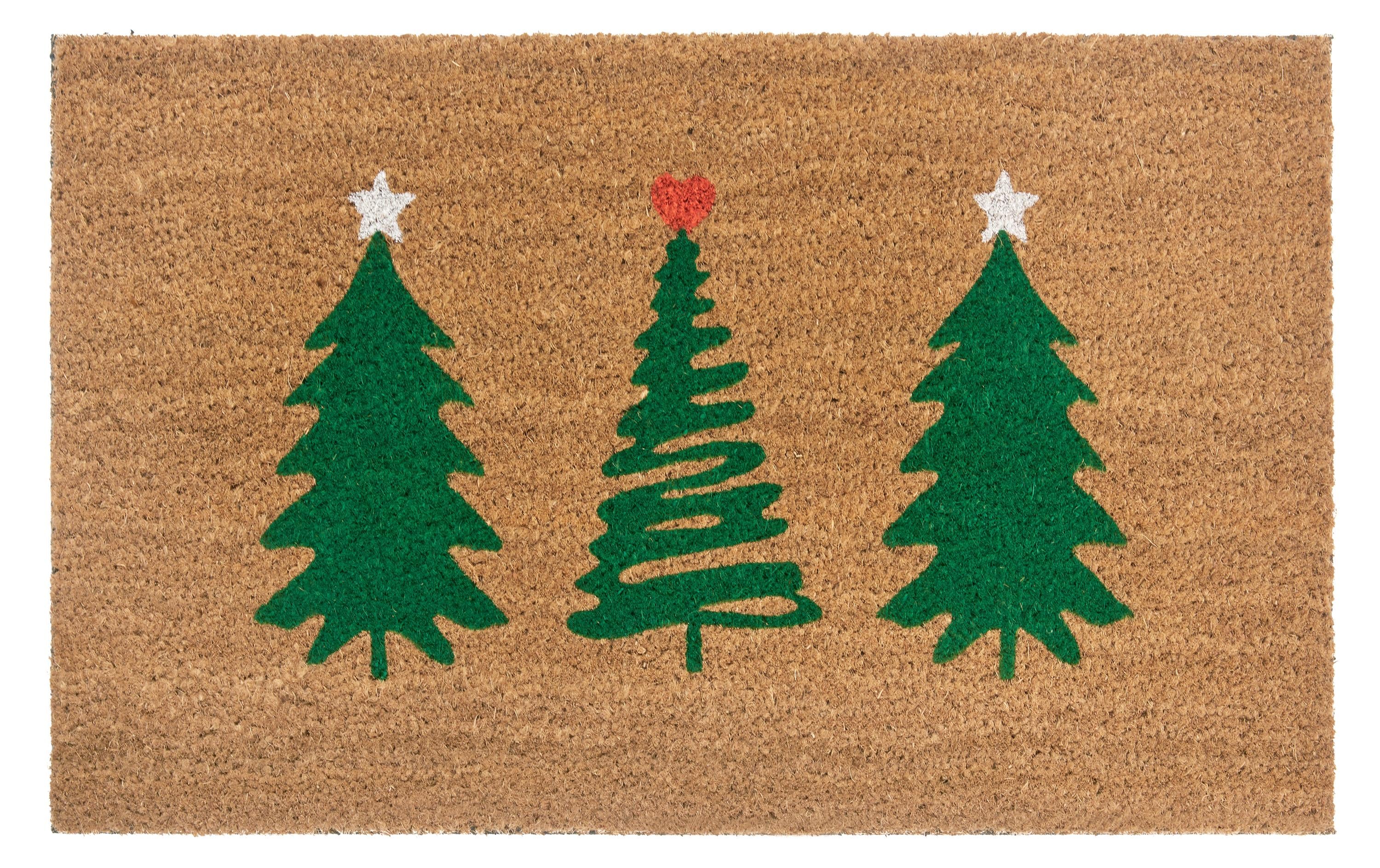 Hanse Home Fussmatte Christmas Trees 45 cm x 70 cm