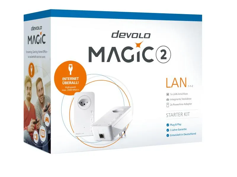 devolo Powerline Magic 2 LAN Starter Kit devolo Powerline Magic 2 LAN Starter Kit