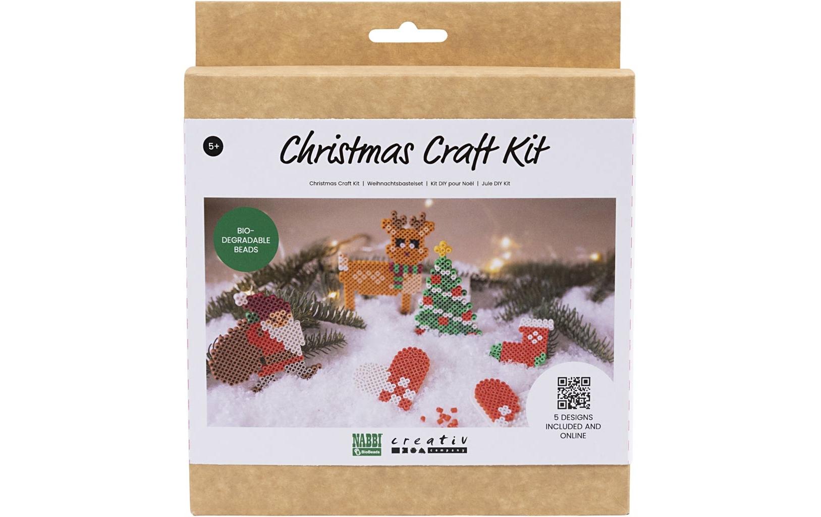 Creativ Company Bio Bügelperlen mit 5 Weihnachtsmotiven