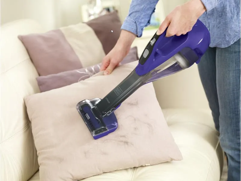 BLACK+DECKER Akku-Handsauger Dustbuster Pet Titanium/Violett BLACK+DECKER Akku-Handsauger Dustbuster Pet Titanium/Violett