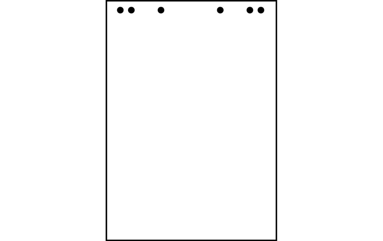 Landré Flipchart Block 65 x 98 cm, blanko, Weiss, 5 Stück Landré Flipchart Block 65 x 98 cm, blanko, Weiss, 5 Stück