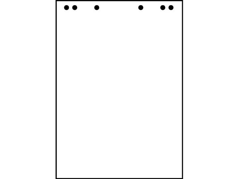 Landré Flipchart Block 65 x 98 cm, blanko, Weiss, 5 Stück Landré Flipchart Block 65 x 98 cm, blanko, Weiss, 5 Stück