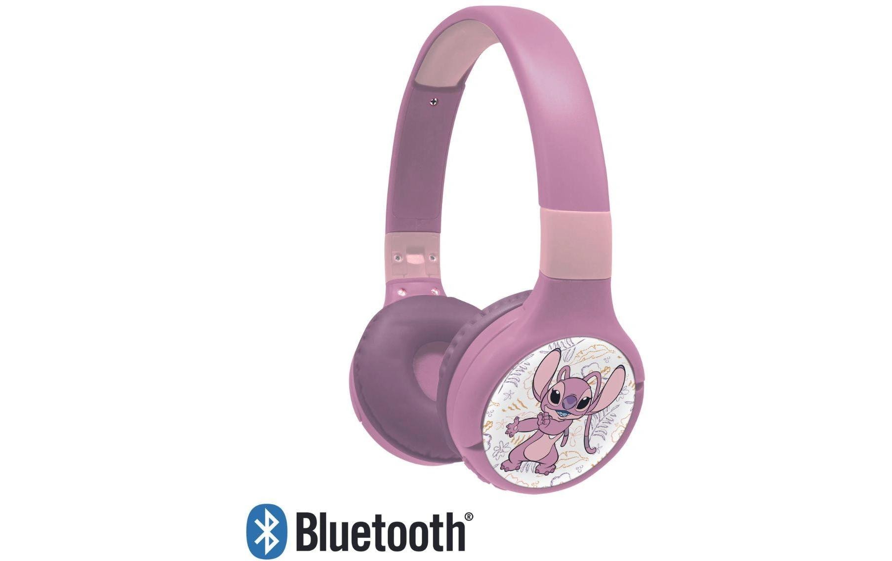 Lexibook Disney Stitch Angel 2in1 Bluetooth-Kopfhörer Rosa