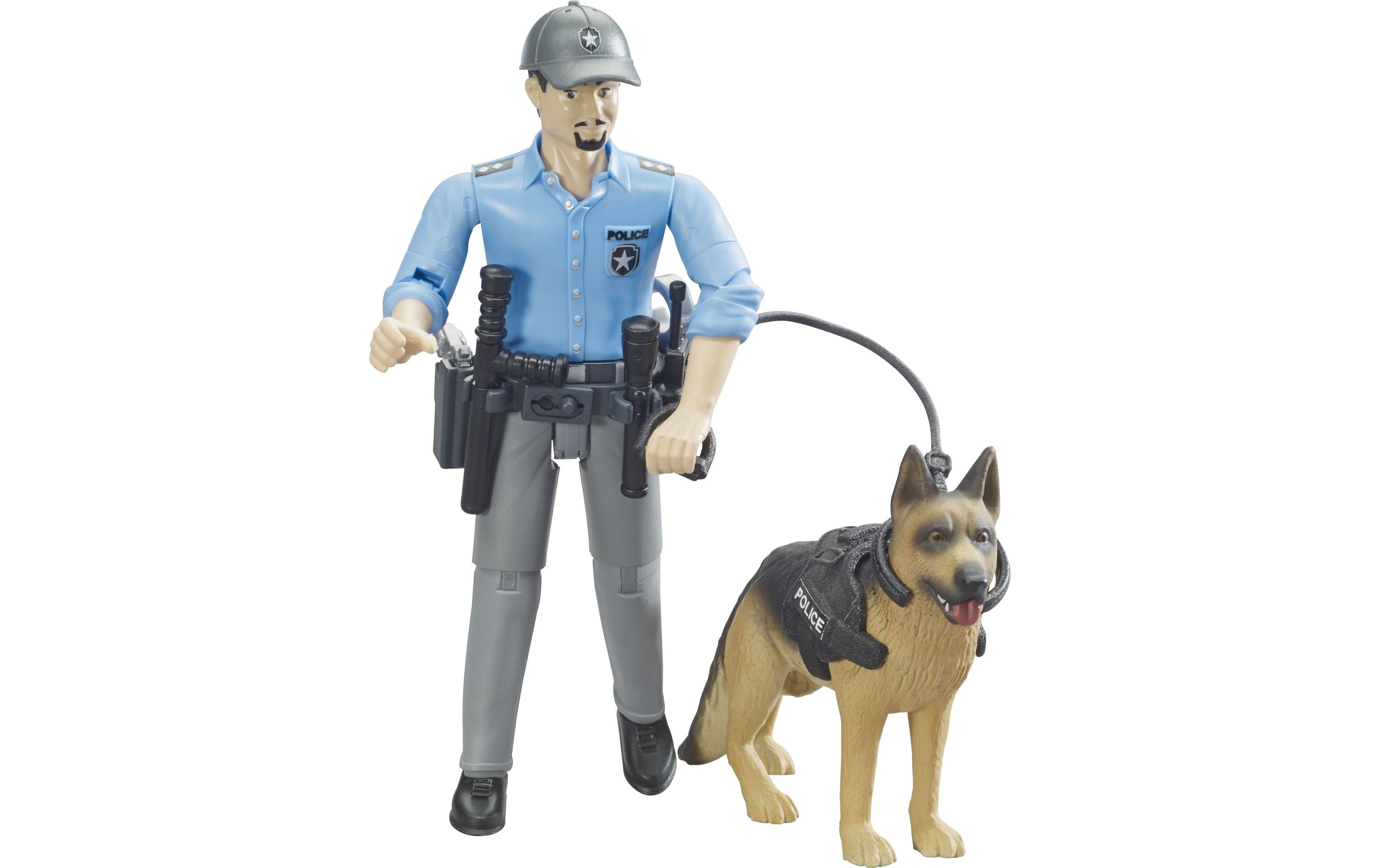 Bruder Spielwaren Spielzeugfigur Polizist mit Hund Bruder Spielwaren Spielzeugfigur Polizist mit Hund