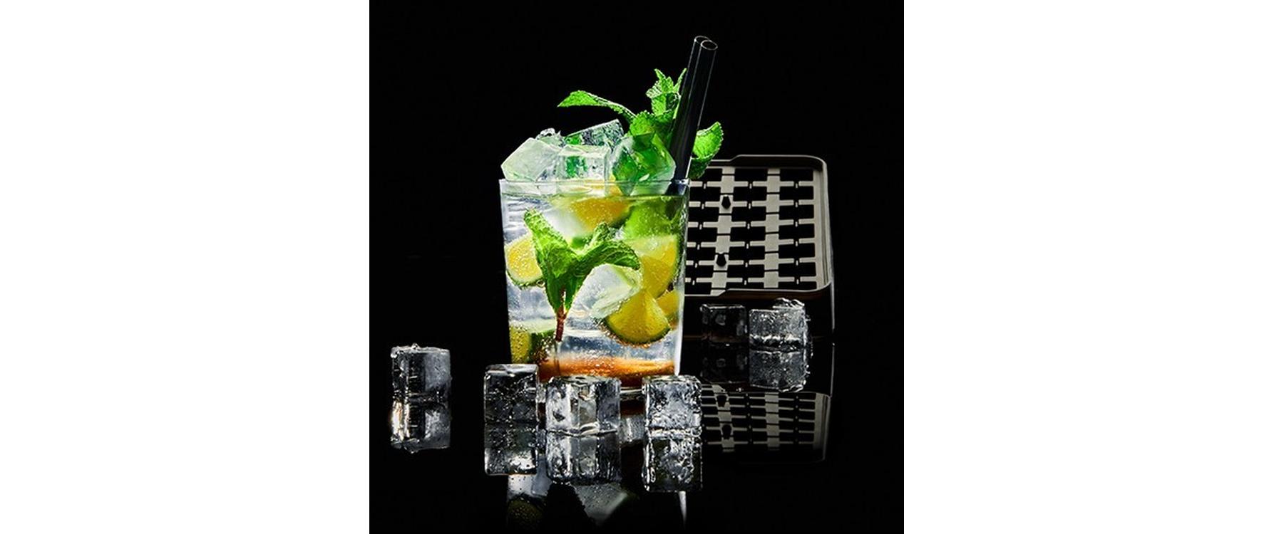 Lurch Eiswürfelform Würfel Schwarz / Transparent, 2 x 2 cm