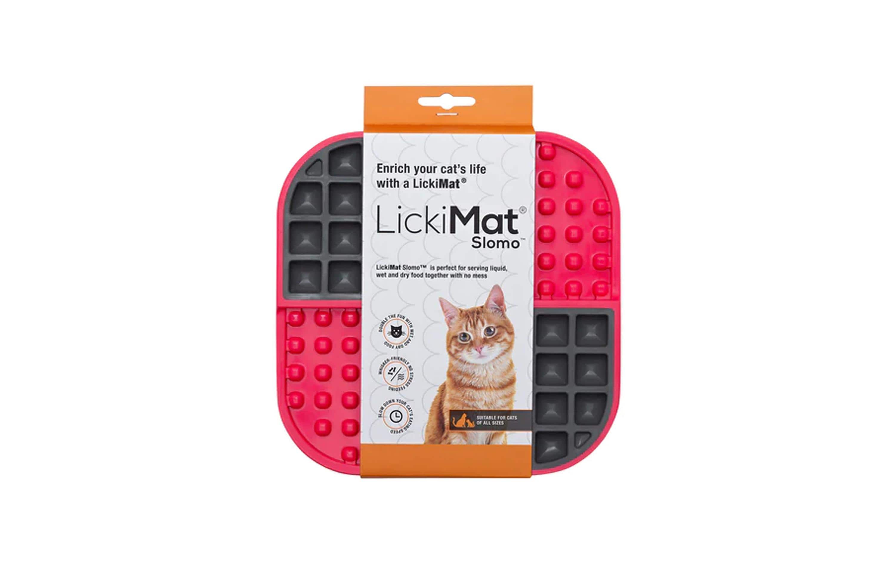 LickiMat Futtermatte Cat Slomo, 20 x 20 cm, Pink