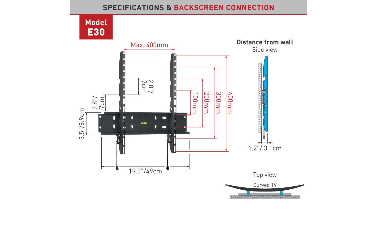 Barkan Wandhalterung WH E30 Schwarz