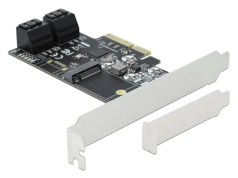 Delock SATA-Controller 4Port SATA & 1Port M.2 SATA PCI-Express-x4
