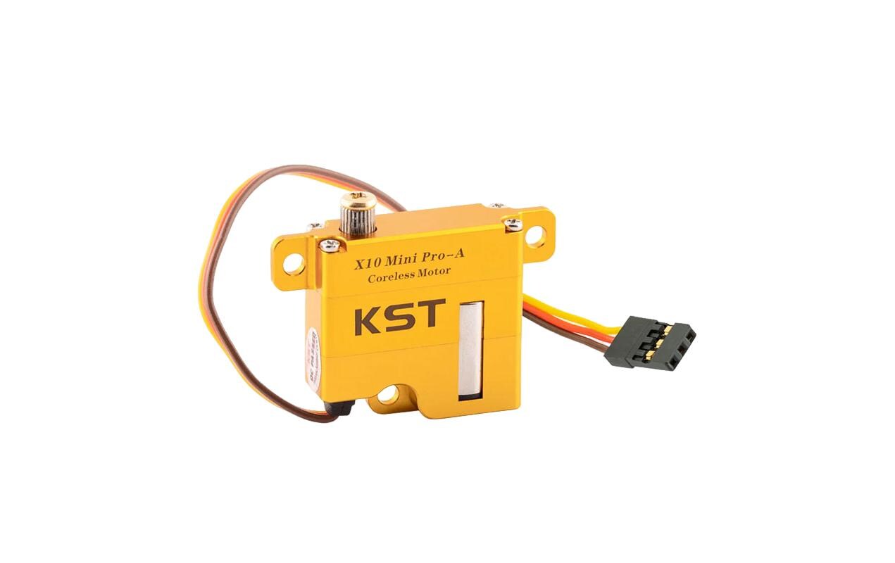 KST Flächenservo X10 Mini Pro-A V8.0 8 kg, 0.08 s, Digital HV KST Flächenservo X10 Mini Pro-A V8.0 8 kg, 0.08 s, Digital HV