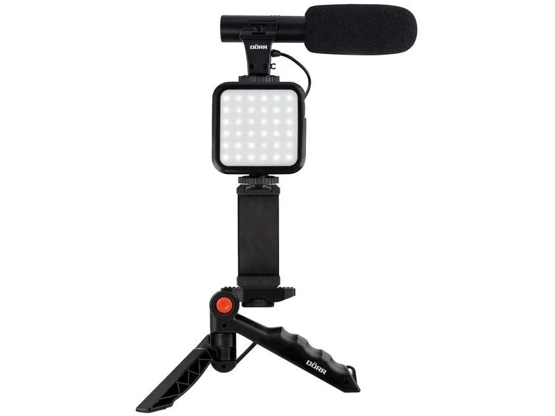 Dörr Videoleuchte Vlogging Kit mit Mikrofon VL-5 Dörr Videoleuchte Vlogging Kit mit Mikrofon VL-5