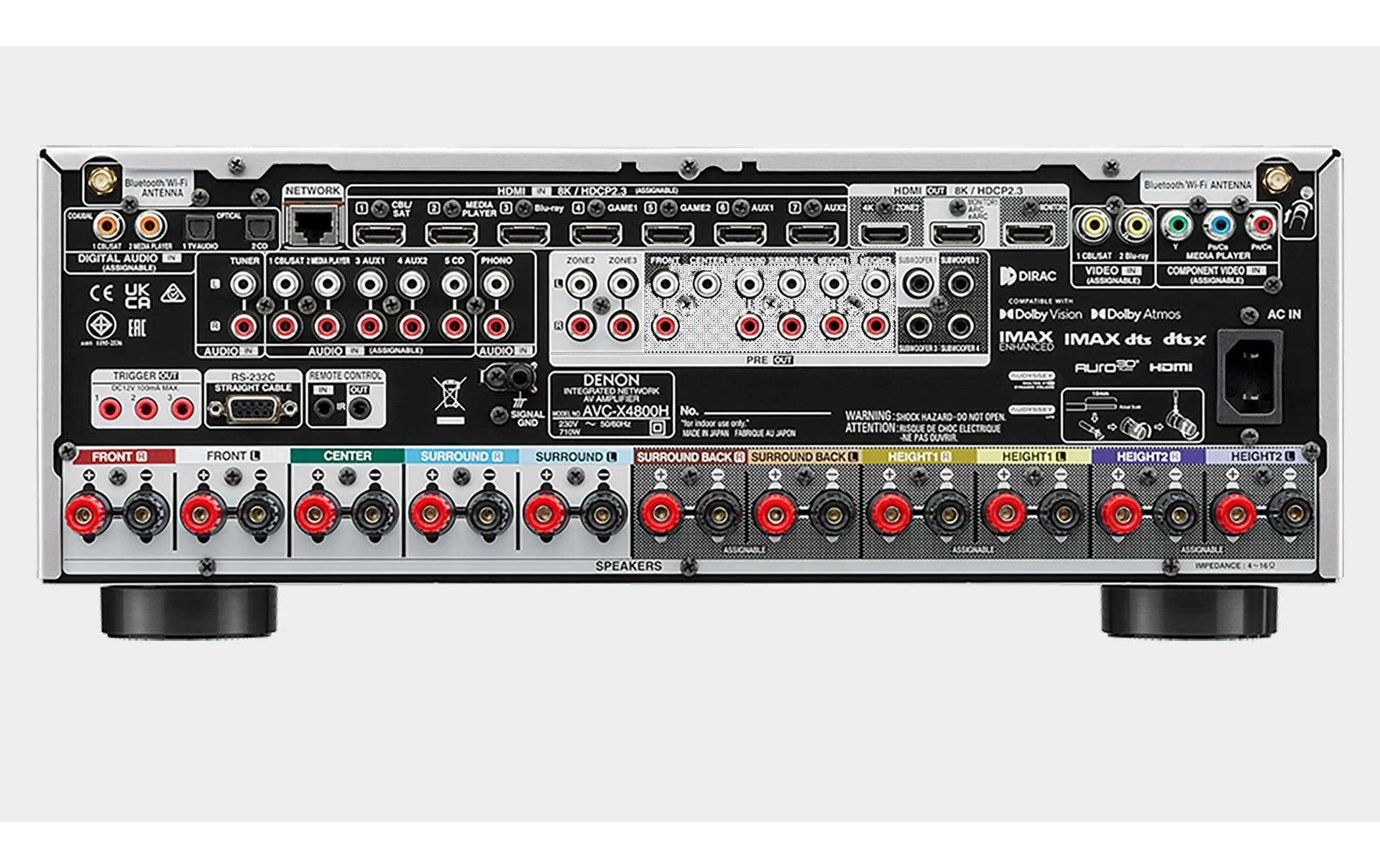 Denon AV-Receiver AVC-X4800H Silber Denon AV-Receiver AVC-X4800H Silber