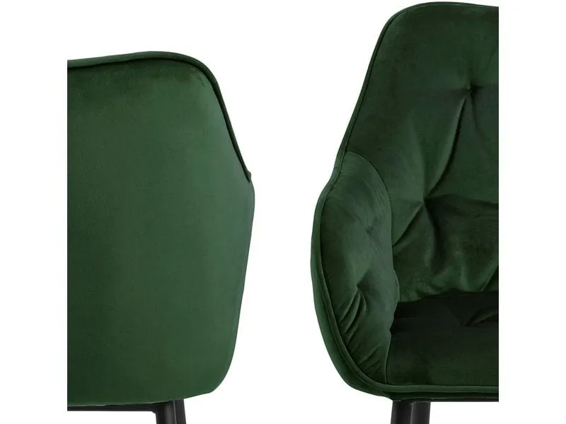 AC Design Stuhl Brooke, 2 Stück Forest Green