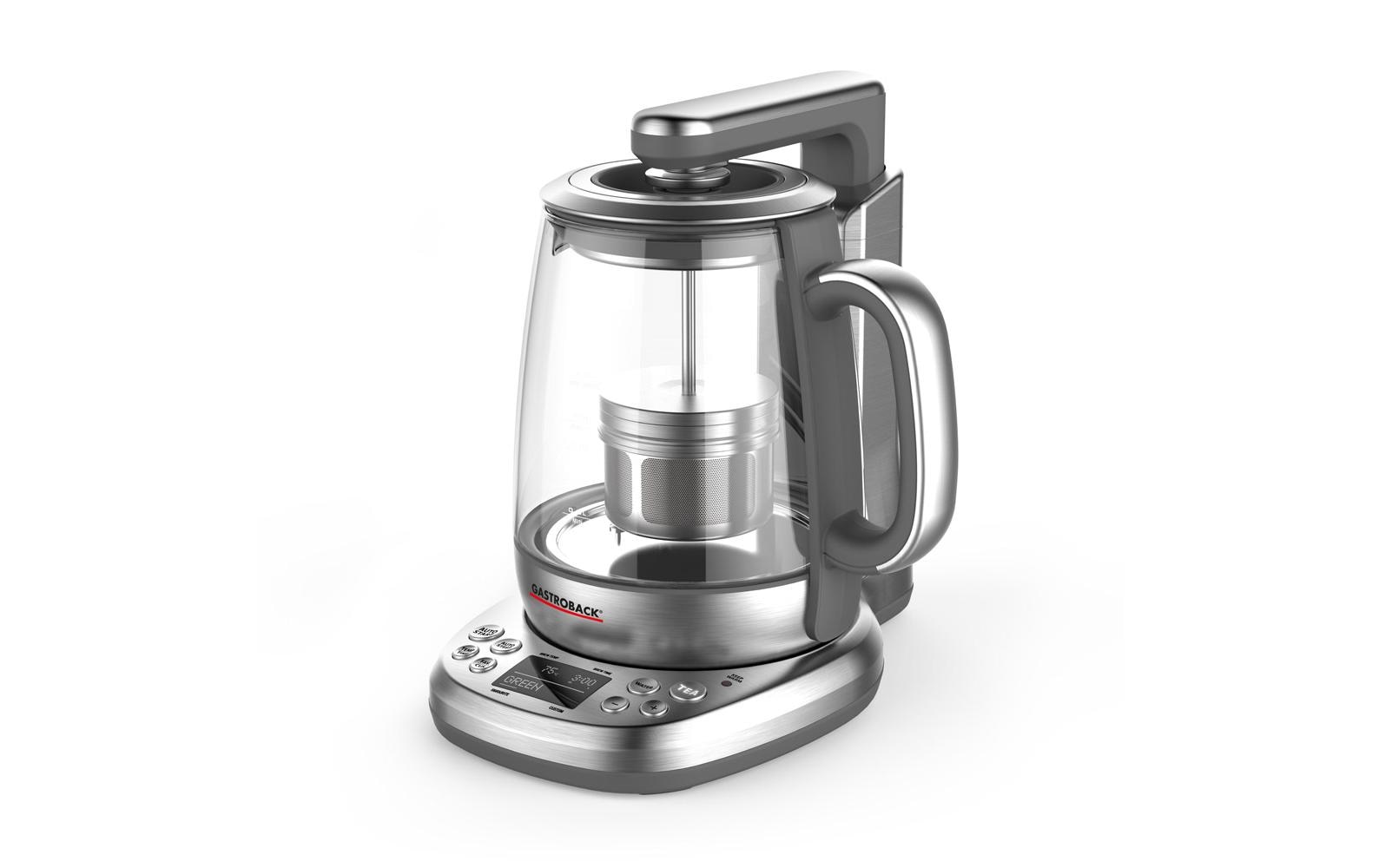 Gastroback Tee- und Wasserkocher Advanced Plus Silber