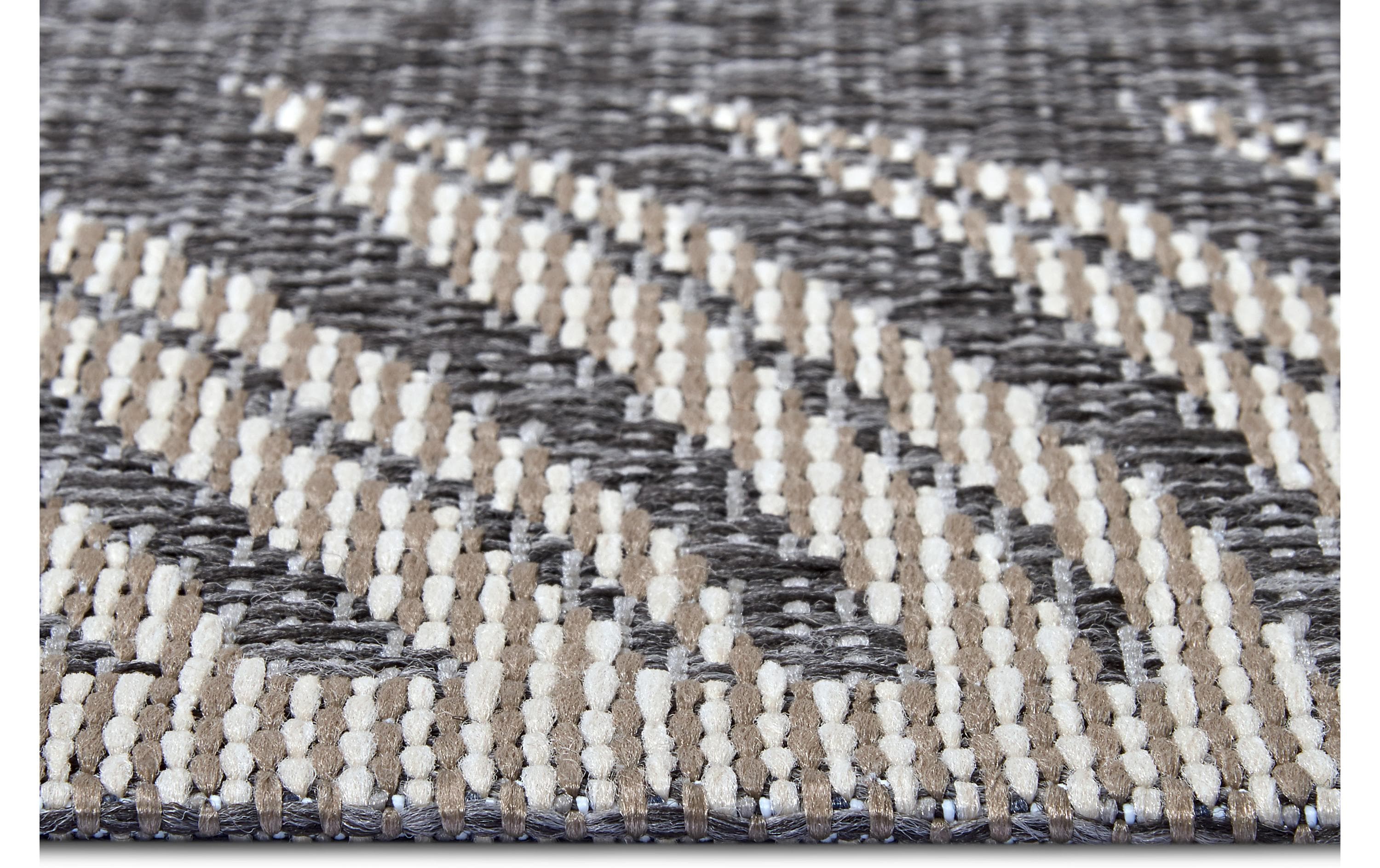 Hanse Home Teppich Paru 115 cm x 170 cm, Beige/Grau