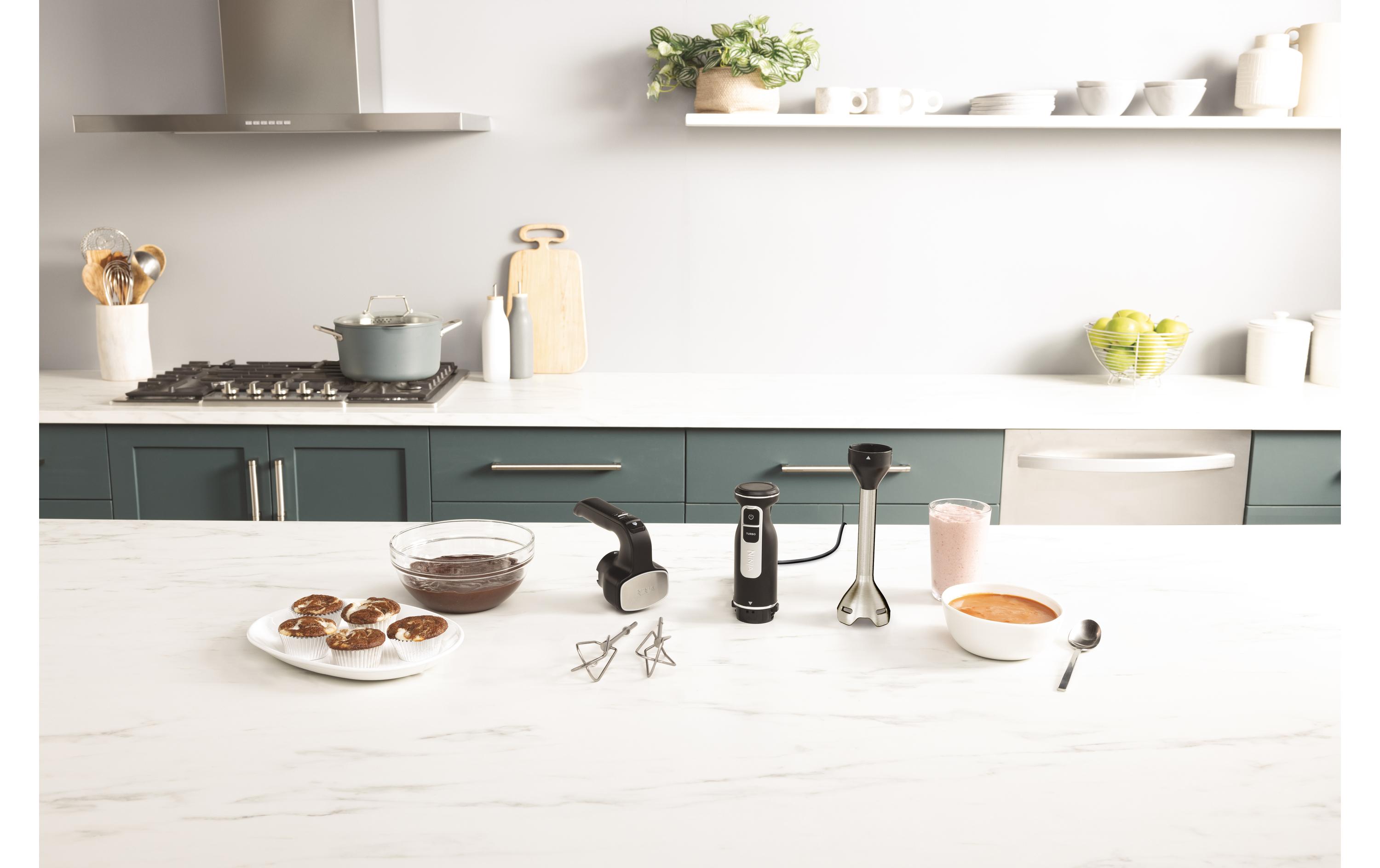 Ninja 3-in-1-Hand- und Stabmixer-Set Schwarz