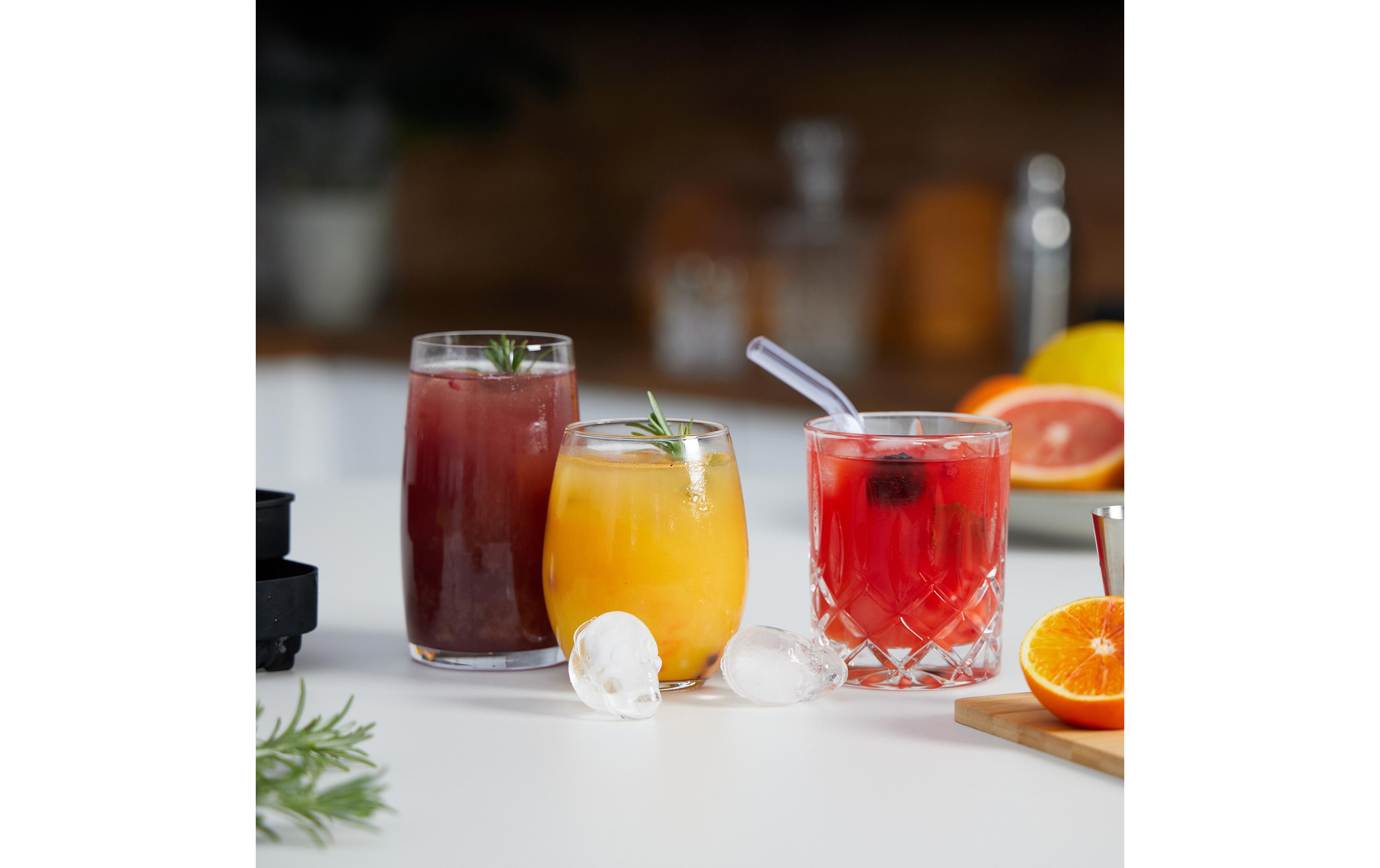 relaxdays Eiswürfelform Totenkopf 2 Stück, Schwarz