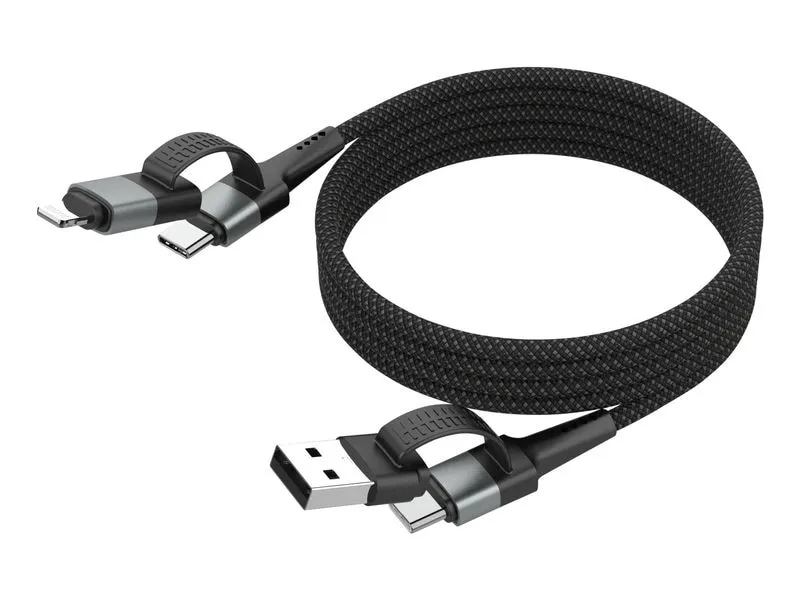 Ansmann Magnetisches Kabel USB-A oder USB-C auf USB-C 120 cm Ansmann Magnetisches Kabel USB-A oder USB-C auf USB-C 120 cm