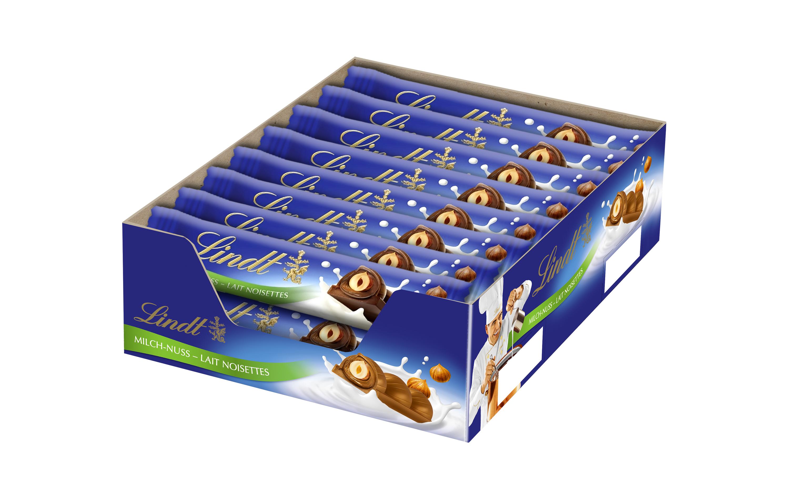 Lindt Schokoladenriegel Milch Nuss 18 x 35 g