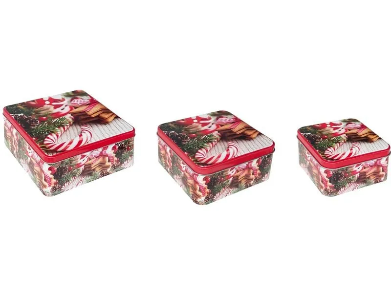 Dameco Guetzli-Dose Zuckerstangen 3-teilig Dameco Guetzli-Dose Zuckerstangen 3-teilig