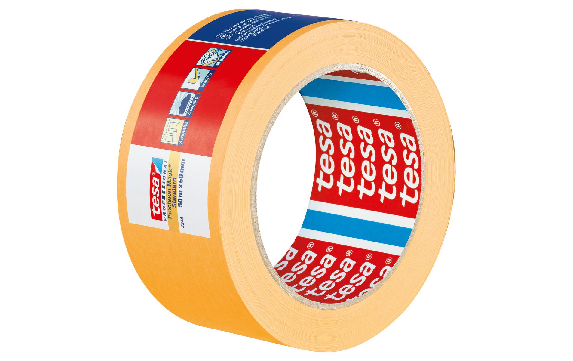 tesa Abdeckband Professional 4344, 50 m x 50 mm