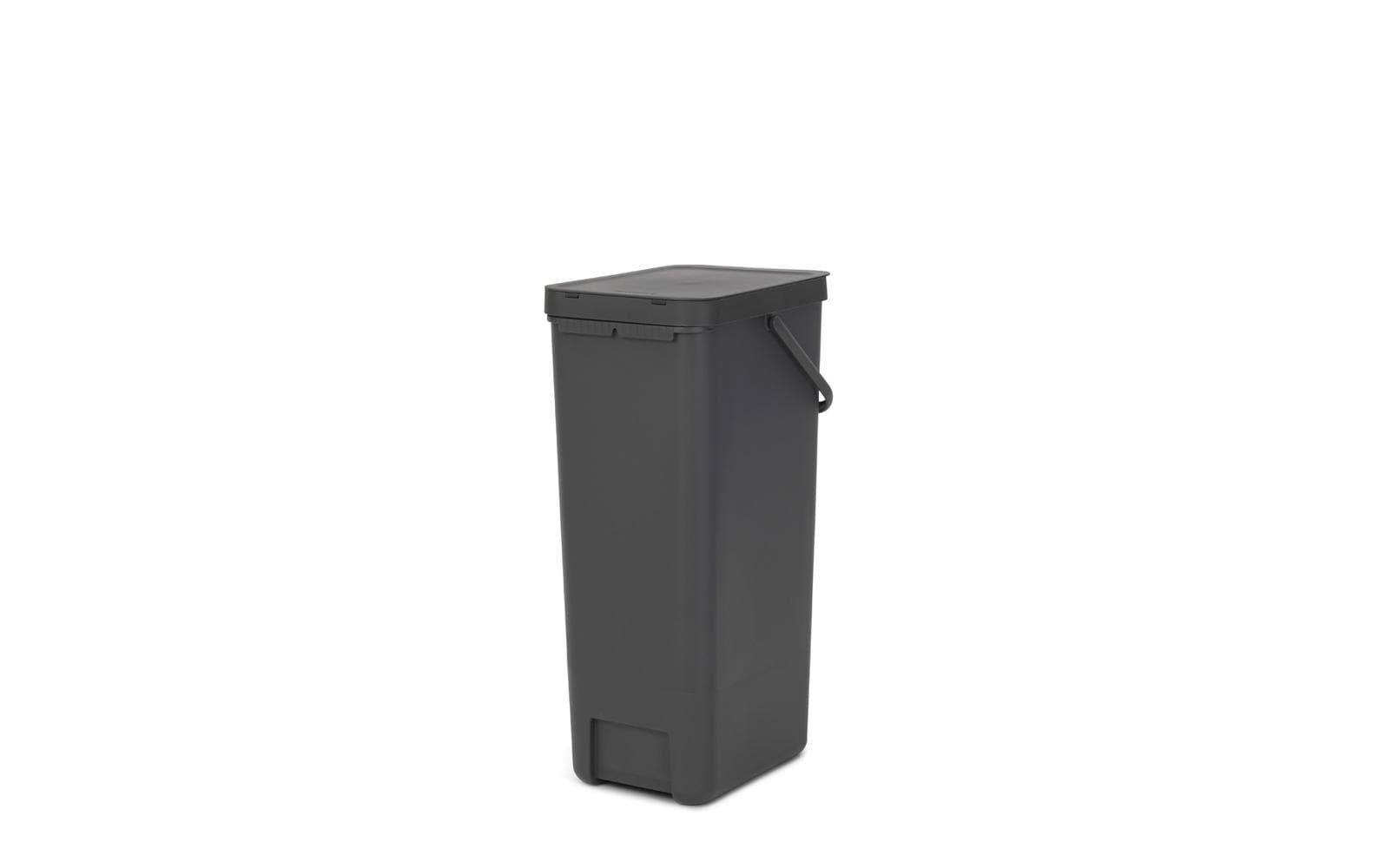 Brabantia Recyclingbehälter Sort & Go 40 l, Dunkelgrau