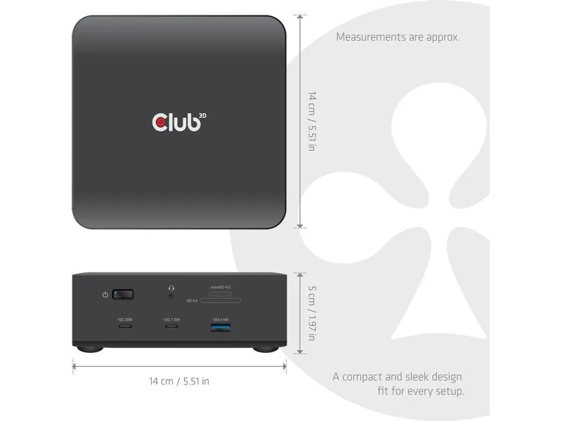 Club 3D Dockingstation Thunderbolt 5 Hub 13-1 CSV-2562 Club 3D Dockingstation Thunderbolt 5 Hub 13-1 CSV-2562