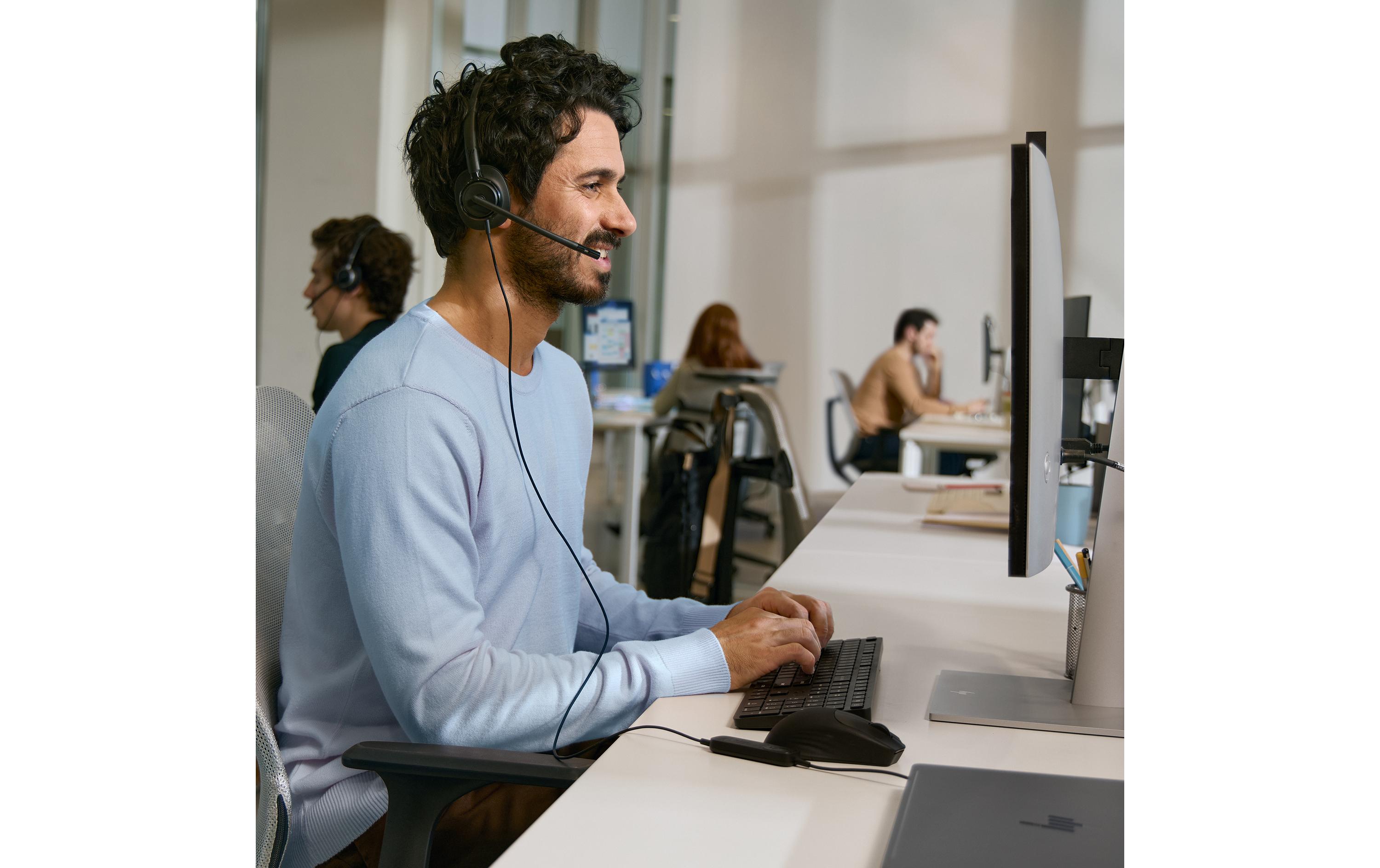 HP Headset Poly Mission 425 Stereo USB-C, kabelgebunden