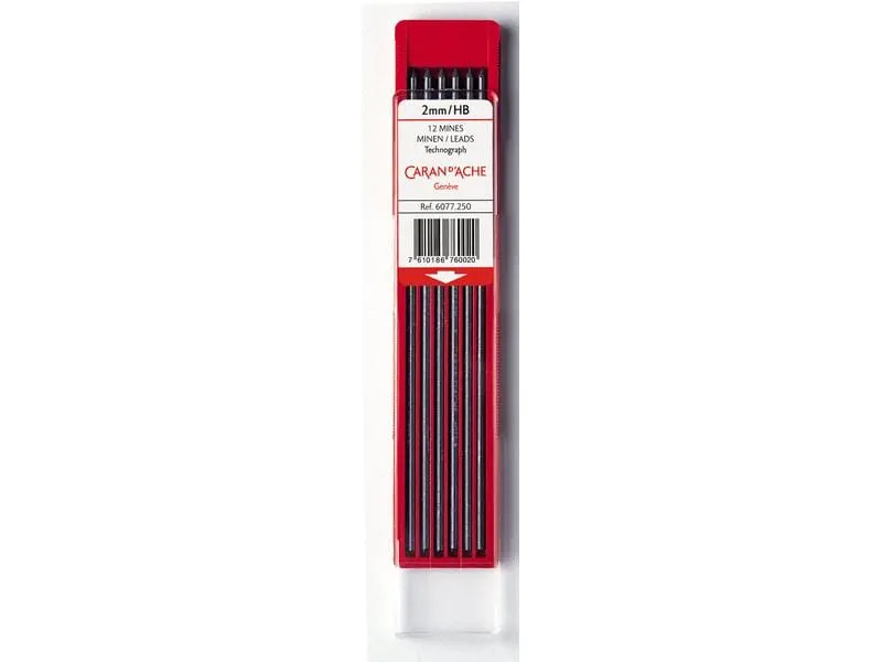 Caran d'Ache Schreibmine Technograph 2 mm, Grau, HB Caran d'Ache Schreibmine Technograph 2 mm, Grau, HB