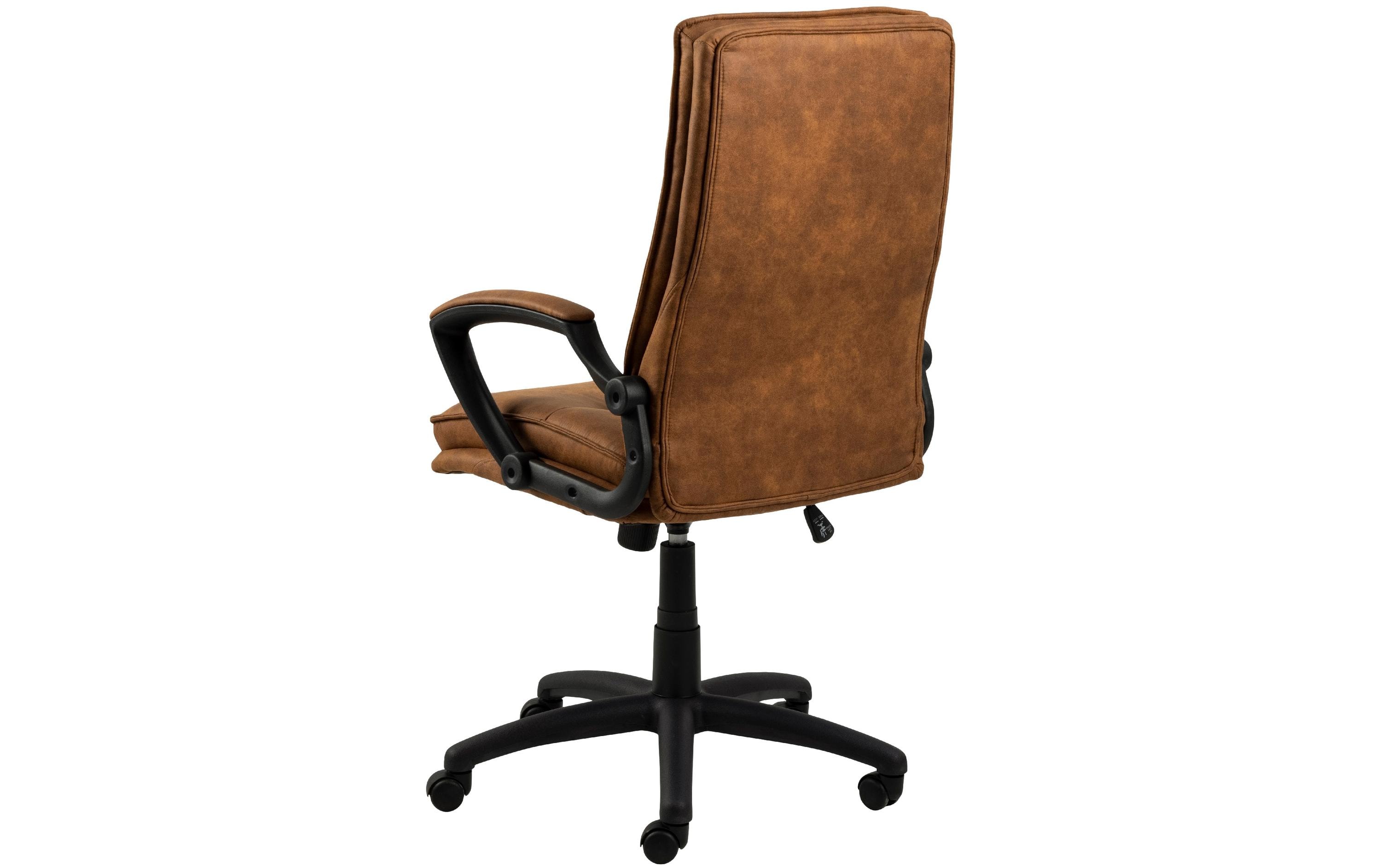 AC Design Bürostuhl Brad, mit Armlehnen und Bremsrollen, Camel