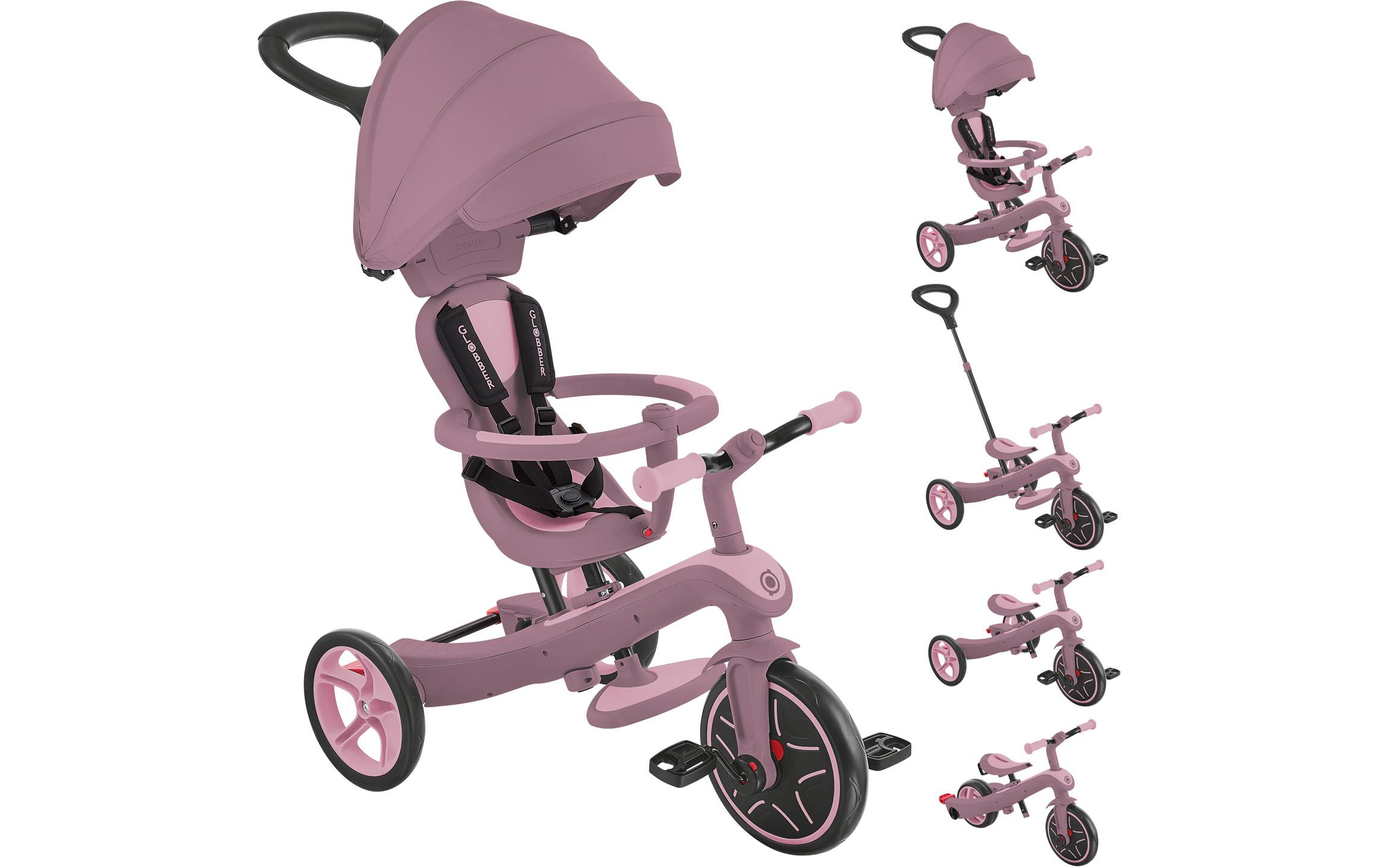 GLOBBER Dreirad Trike Explorer 4 in 1 Ecologic Berry
