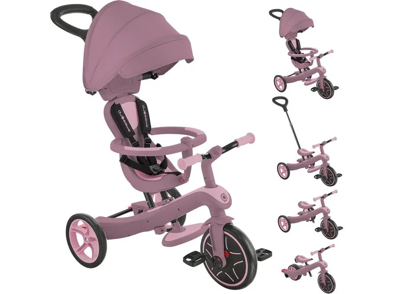 GLOBBER Dreirad Trike Explorer 4 in 1 Ecologic Berry GLOBBER Dreirad Trike Explorer 4 in 1 Ecologic Berry