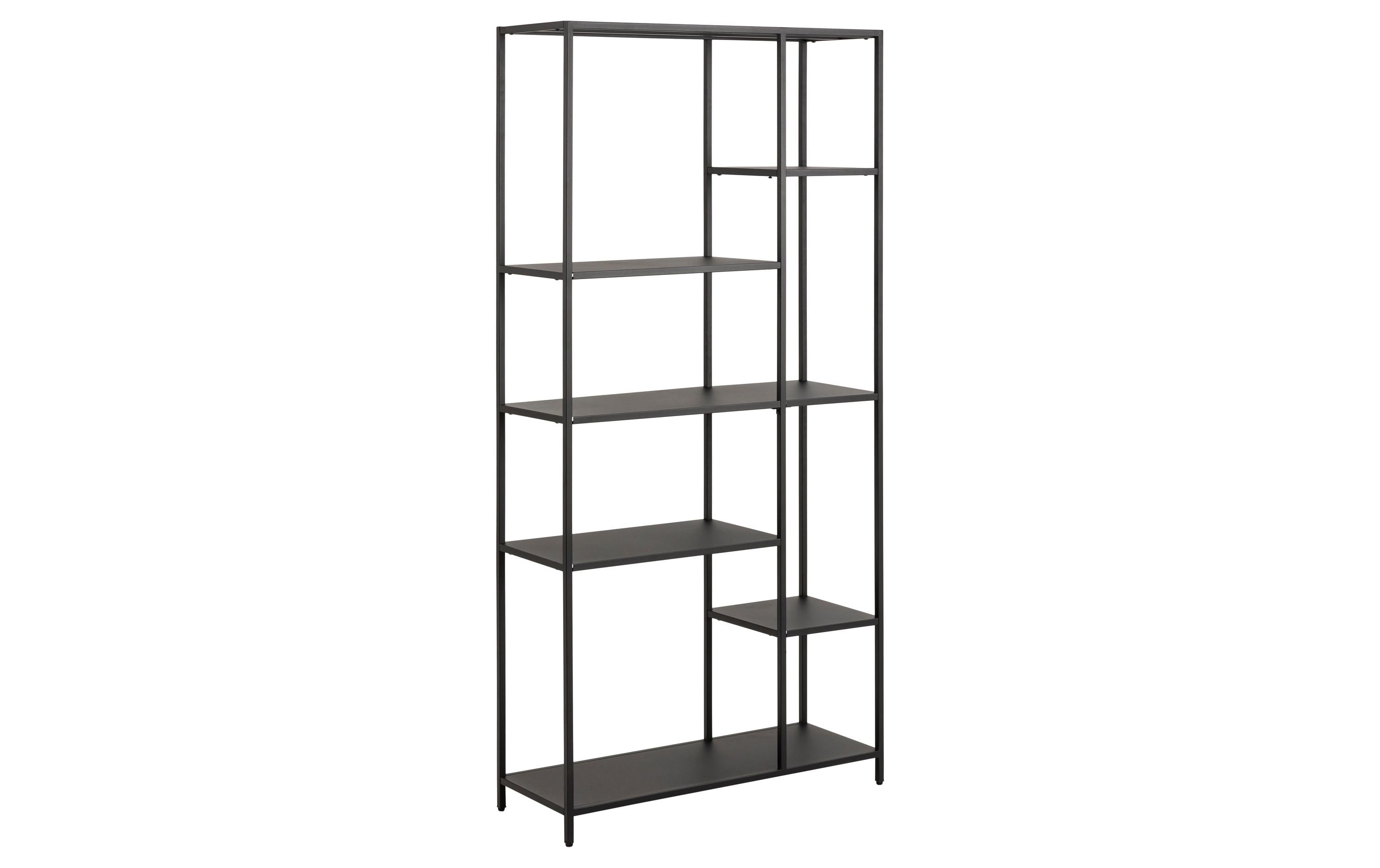 AC Design Regal Newcastle 79,5 x 30 x 165 cm, Schwarz