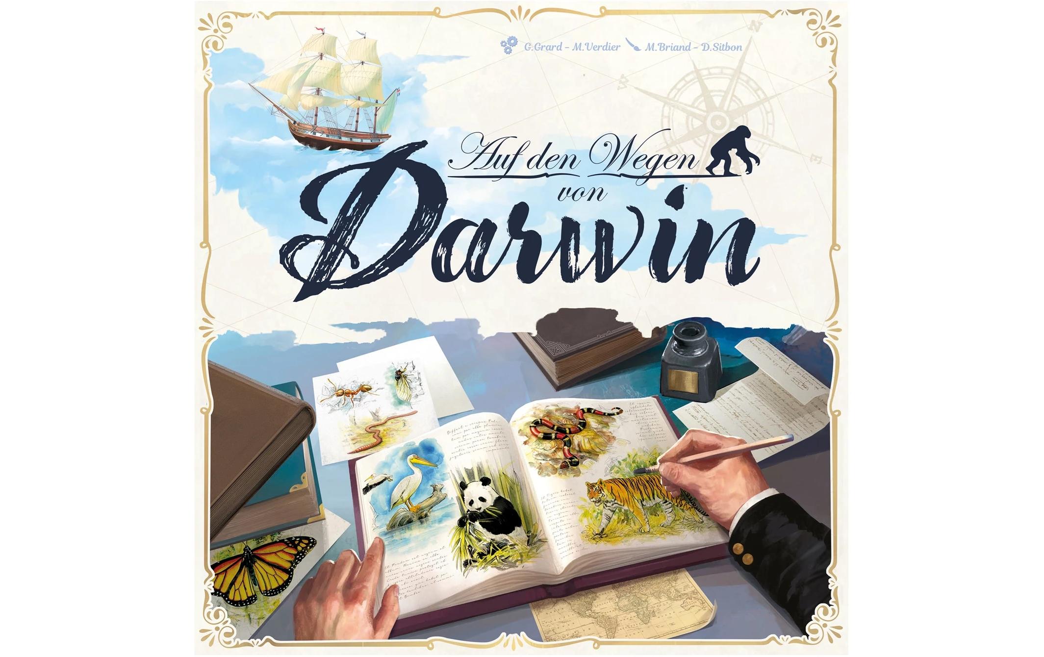 Asmodée Familienspiel Auf den Wegen von Darwin -DE-