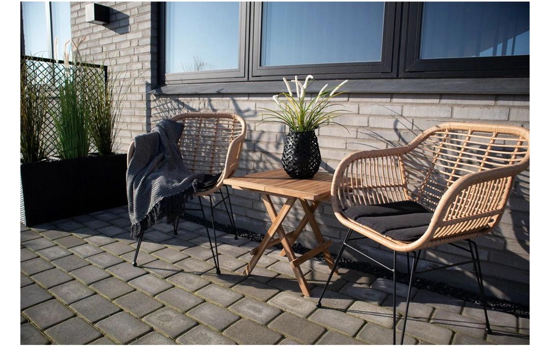 House Nordic Gartentisch 50 x 50 x 50 cm, Natur