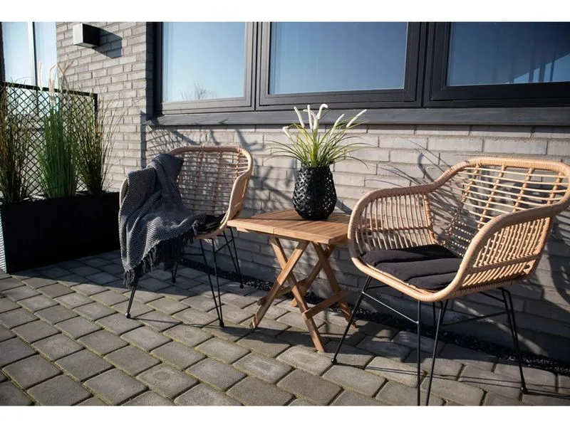 House Nordic Gartentisch 50 x 50 x 50 cm, Natur House Nordic Gartentisch 50 x 50 x 50 cm, Natur